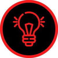 Light Bulb Creative Icon Design vector