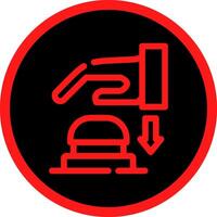 Emergency Button Creative Icon Design vector