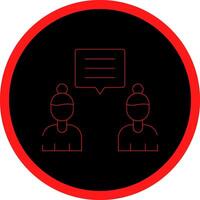 Discuss Creative Icon Design vector