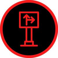 Traffic Sign Creative Icon Design vector