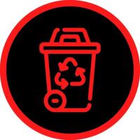 Recycling Bin Creative Icon Design vector