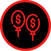 Balloon Payment Creative Icon Design vector