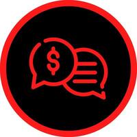 Business Dialog Creative Icon Design vector