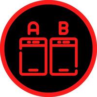 Ab Testing Creative Icon Design vector