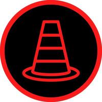 Traffic Cone Creative Icon Design vector