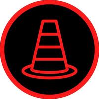 Traffic Cone Creative Icon Design vector