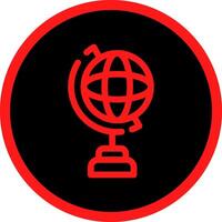 Globe Stand Creative Icon Design vector