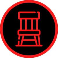 Wooden Chair Creative Icon Design vector