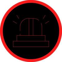Police Flashlight Creative Icon Design vector