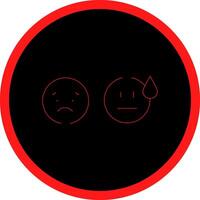 Basic Emotion Creative Icon Design vector