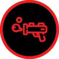 Line Red Gradient Circle Design vector