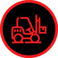 Forklift Creative Icon Design vector