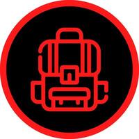 Backpack Creative Icon Design vector