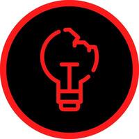 Light Bulb Creative Icon Design vector