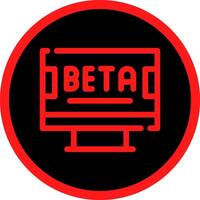 Beta Creative Icon Design vector