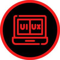 ui ux creativo icono diseño vector