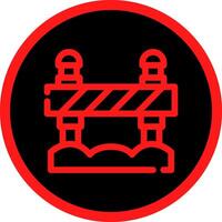 Road Block Creative Icon Design vector