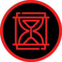 diseño de icono creativo de reloj de arena vector