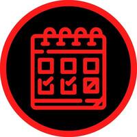 Line Red Gradient Circle Design vector