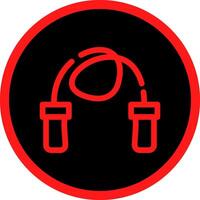 Skipping Rope Creative Icon Design vector