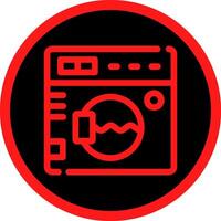 Washing Machine Creative Icon Design vector