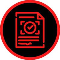 Approval Creative Icon Design vector