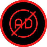 Ad Blocker Creative Icon Design vector