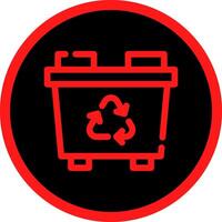 Recycling Bin Creative Icon Design vector