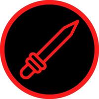 Line Red Gradient Circle Design vector