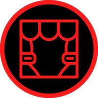 Line Red Gradient Circle Design vector