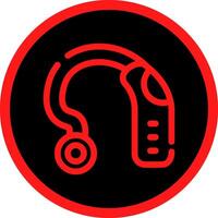 Hearing Aid Creative Icon Design vector