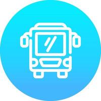 Bus Creative Icon Design vector