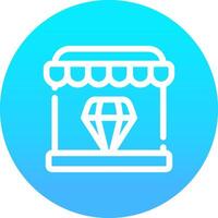 Diamond Shop Creative Icon Design vector