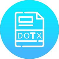 DOTX Creative Icon Design vector