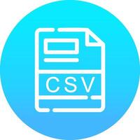 CSV Creative Icon Design vector
