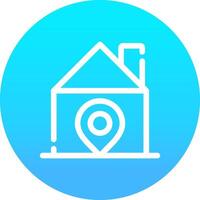 Home Location Creative Icon Design vector