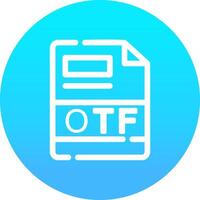 OTF Creative Icon Design vector