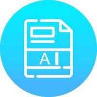 AI Creative Icon Design vector