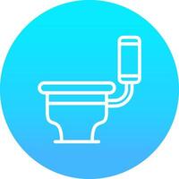 Toilet Creative Icon Design vector