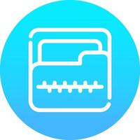 Zip Folder Creative Icon Design vector