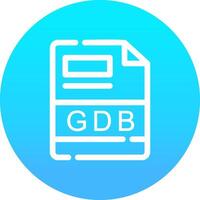 gdb creativo icono diseño vector