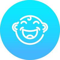 Line blue Gradient Circle Design vector