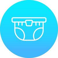 Diapers Creative Icon Design vector