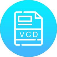 VCD Creative Icon Design vector