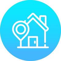 Home Location Creative Icon Design vector