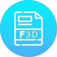 F3D Creative Icon Design vector