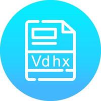 vdhx creativo icono diseño vector