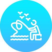 Trolling Creative Icon Design vector