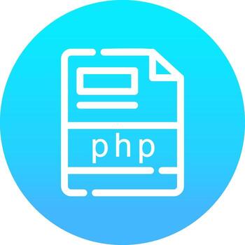 php Creative Icon Design vector