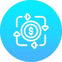 Revolving Fund Creative Icon Design vector